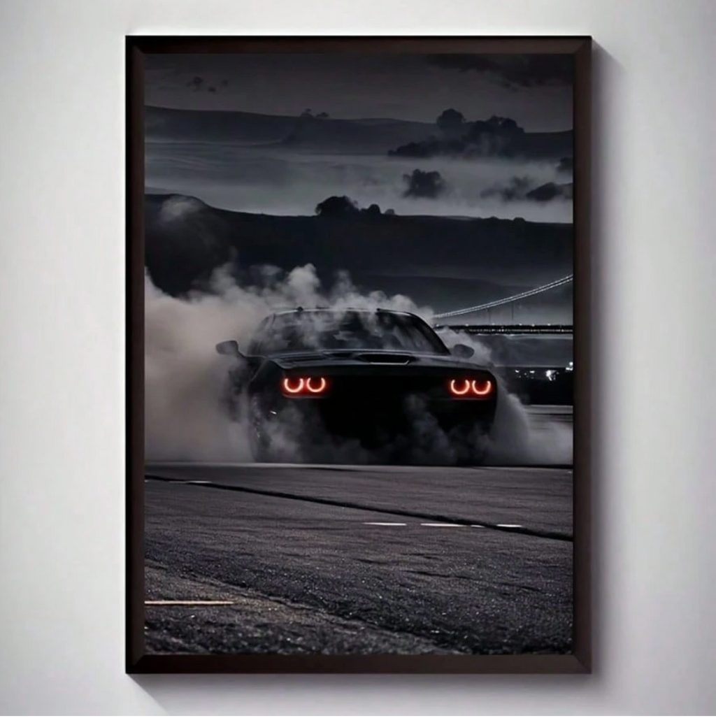 Art Decor Classic Sports Car Canvas Art Print