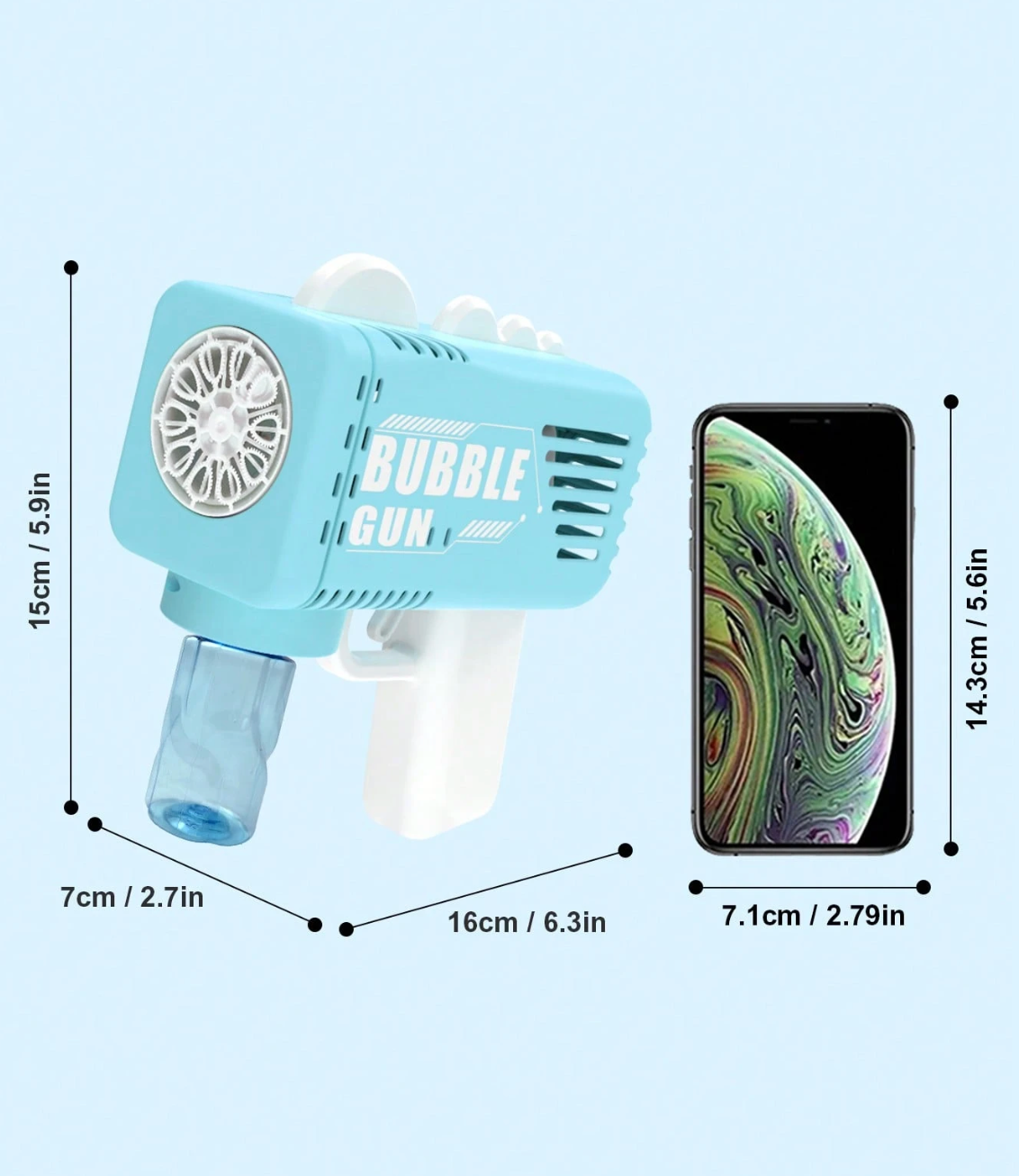 Automatic Handheld Bubble Blower Toy