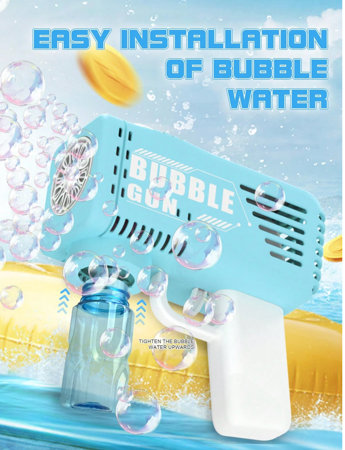 Automatic Handheld Bubble Blower Toy