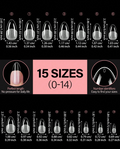 Medium Almond Shaped Acrylic Nail Tips
