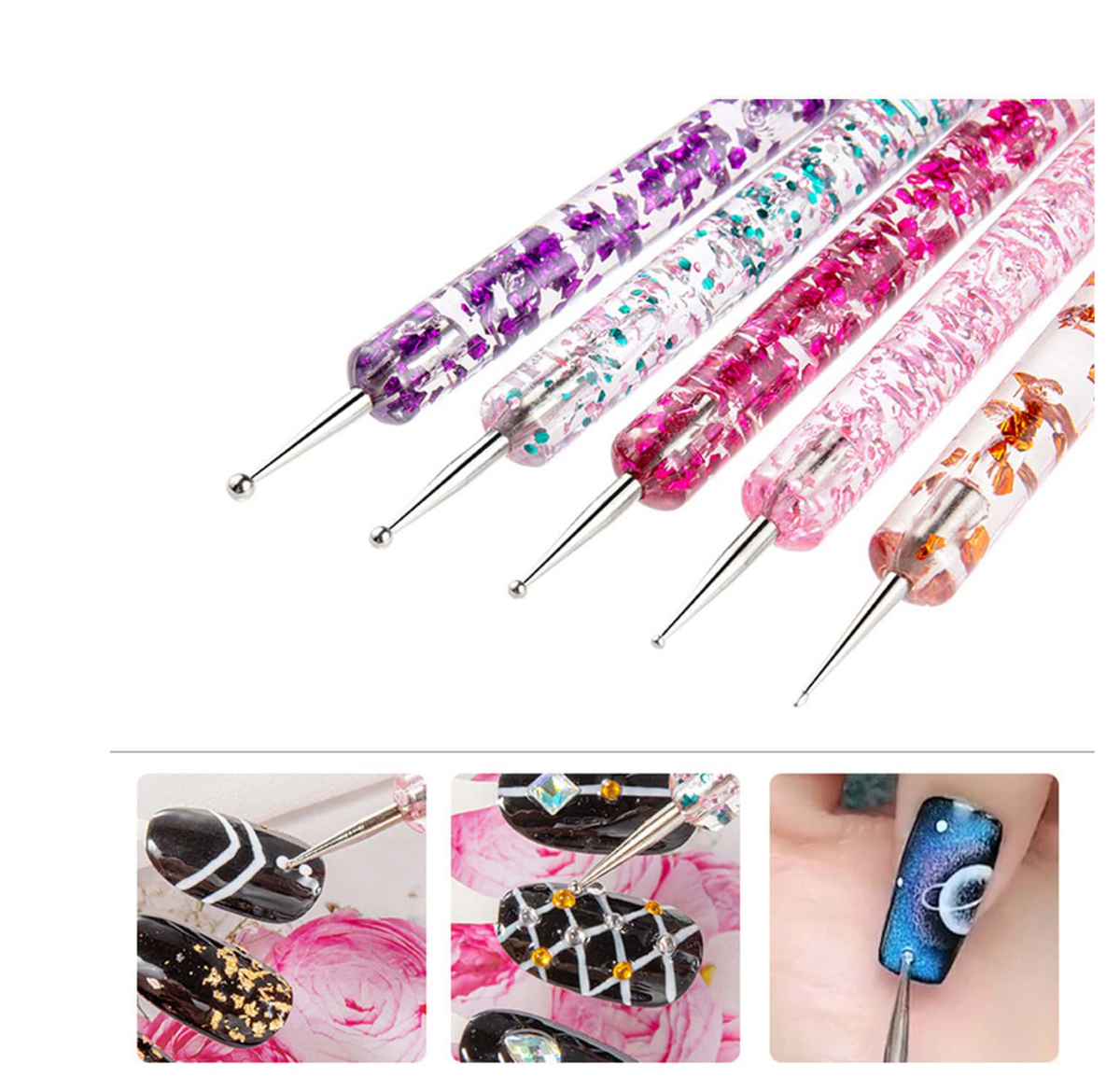 Nail Art Brush Set Nail Gel Polish Painting Brush Drawing Pen