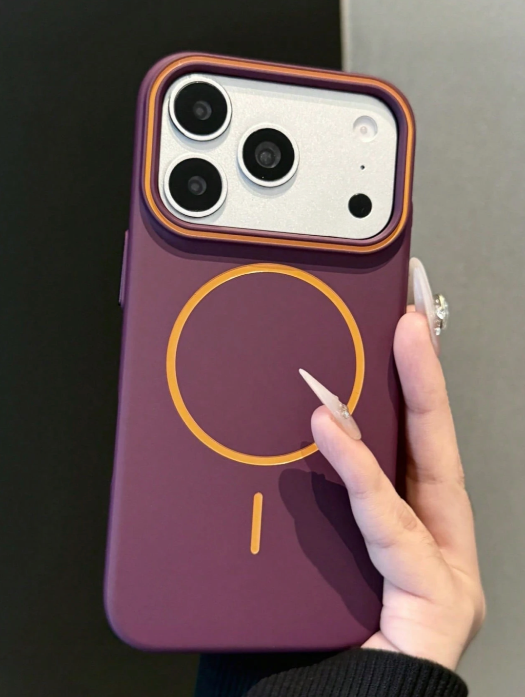 Matte Skin Feel Wireless Charge Magnetic Phone Case Compatible With Iphone