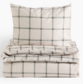 COTTON SATEEN TWIN DUVET COVER SET