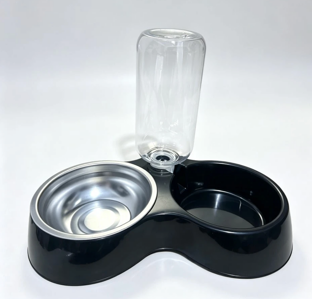 2-In-1 Stainless Steel Pet Food & Water Bowl