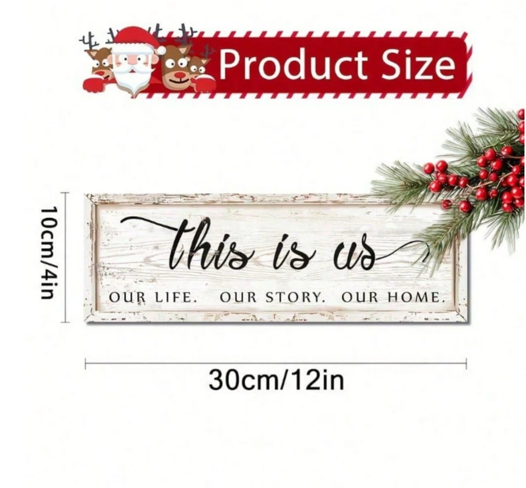 This Home, Our Warm Moments - Wooden Decorative Sign
