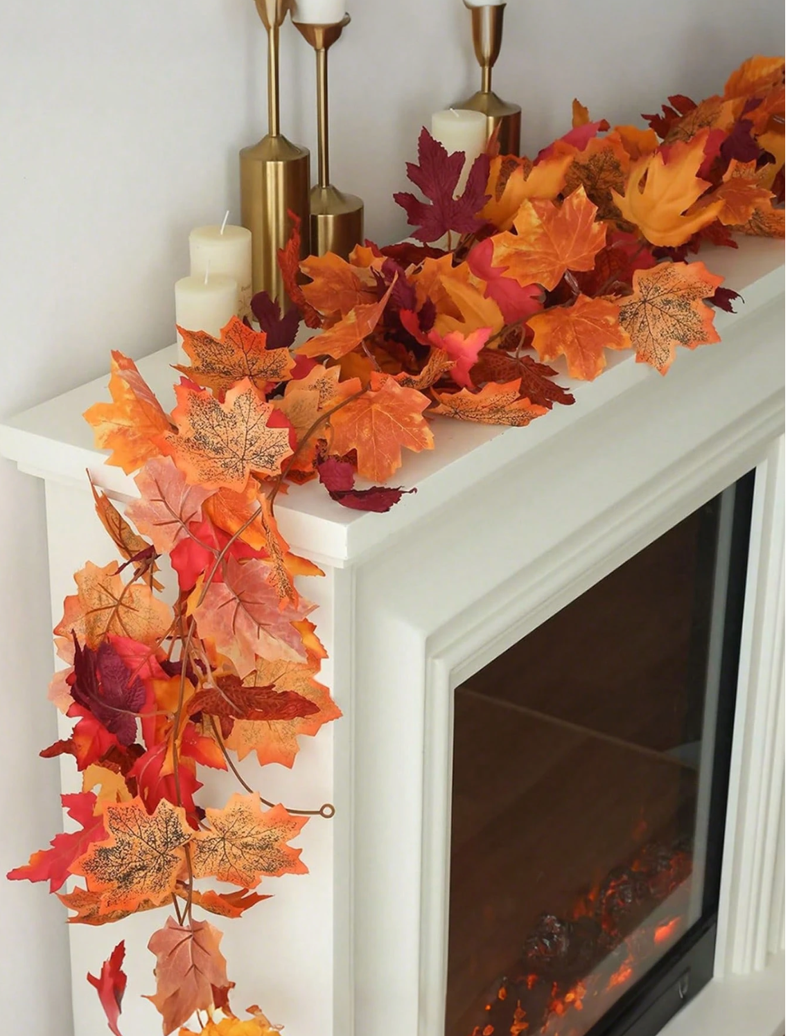 Artificial Maple Leaf Garland
