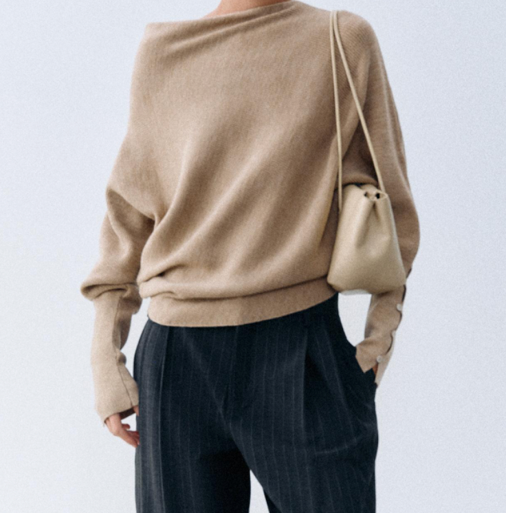 Asymmetric Knit Jumper
