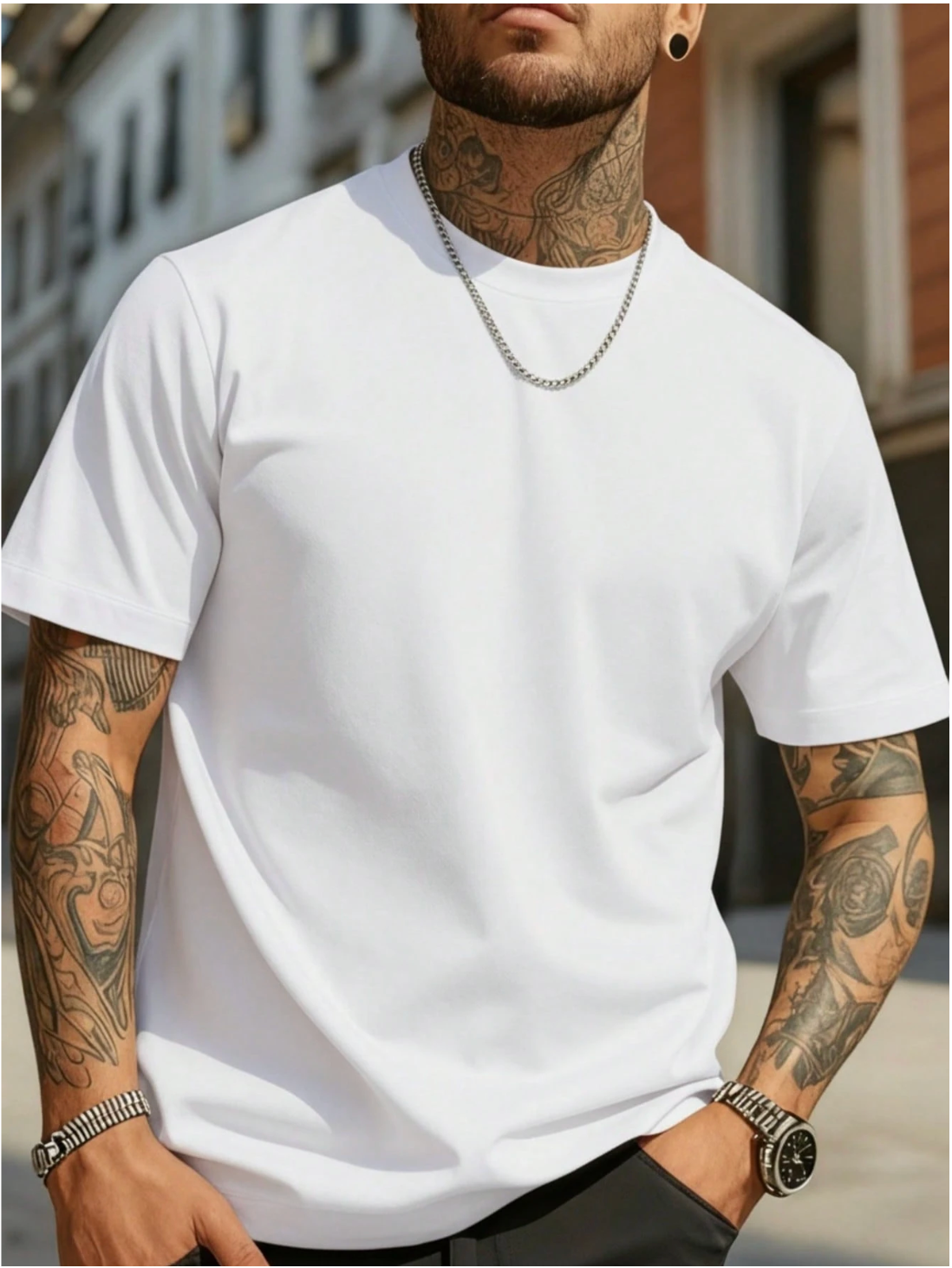Casual Solid Color Short Sleeve T-Shirt