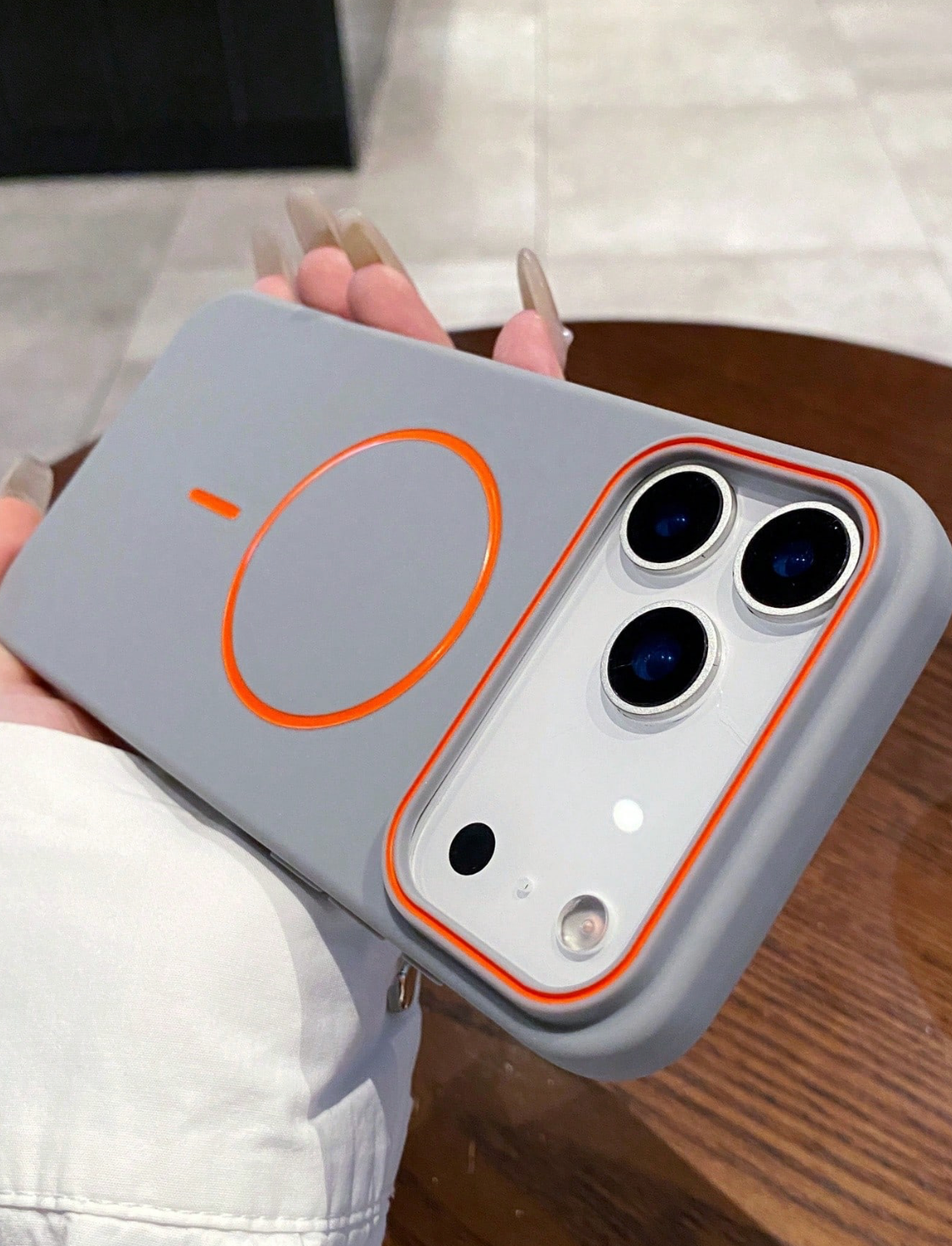 Matte Skin Feel Wireless Charge Magnetic Phone Case Compatible With Iphone