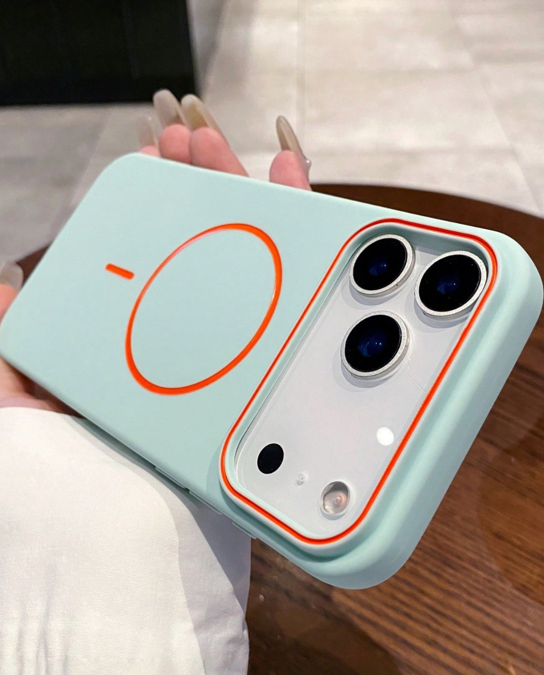 Matte Skin Feel Wireless Charge Magnetic Phone Case Compatible With Iphone