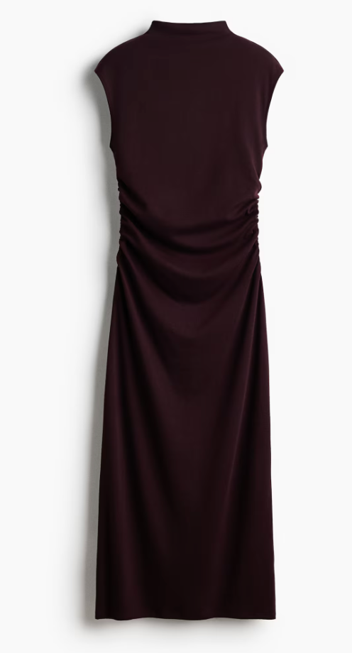 Sleeveless Mock Turtleneck Dress