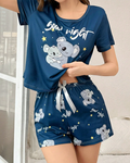 Cute Pajamas Set Women Two Piece Sleepwear Set Short