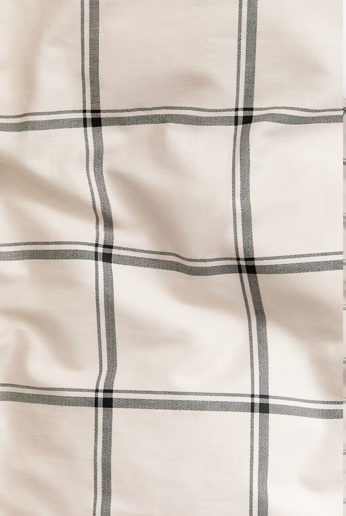 COTTON SATEEN TWIN DUVET COVER SET