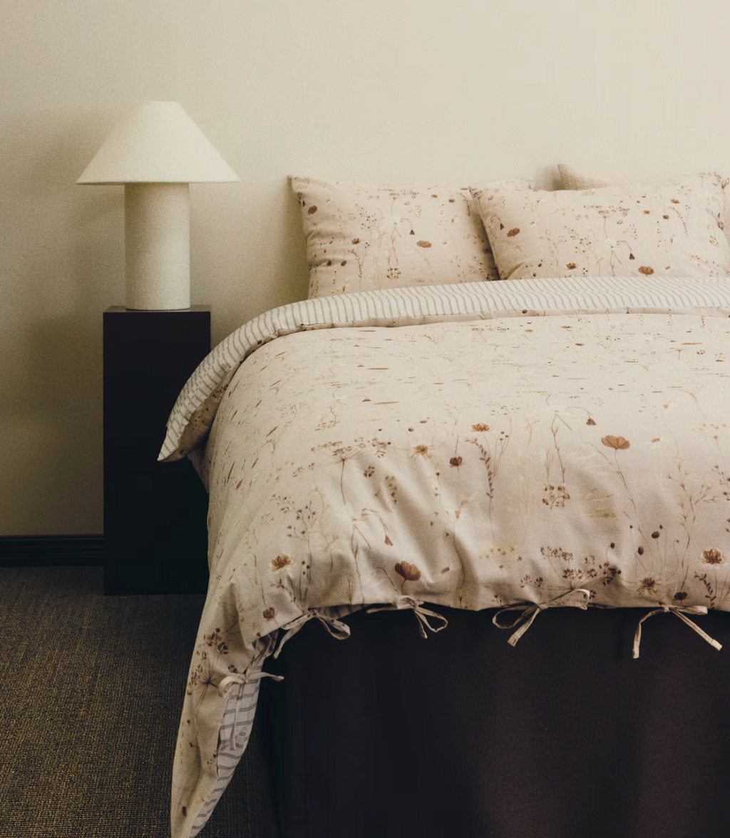 Floral-Print King/Queen Duvet Cover S