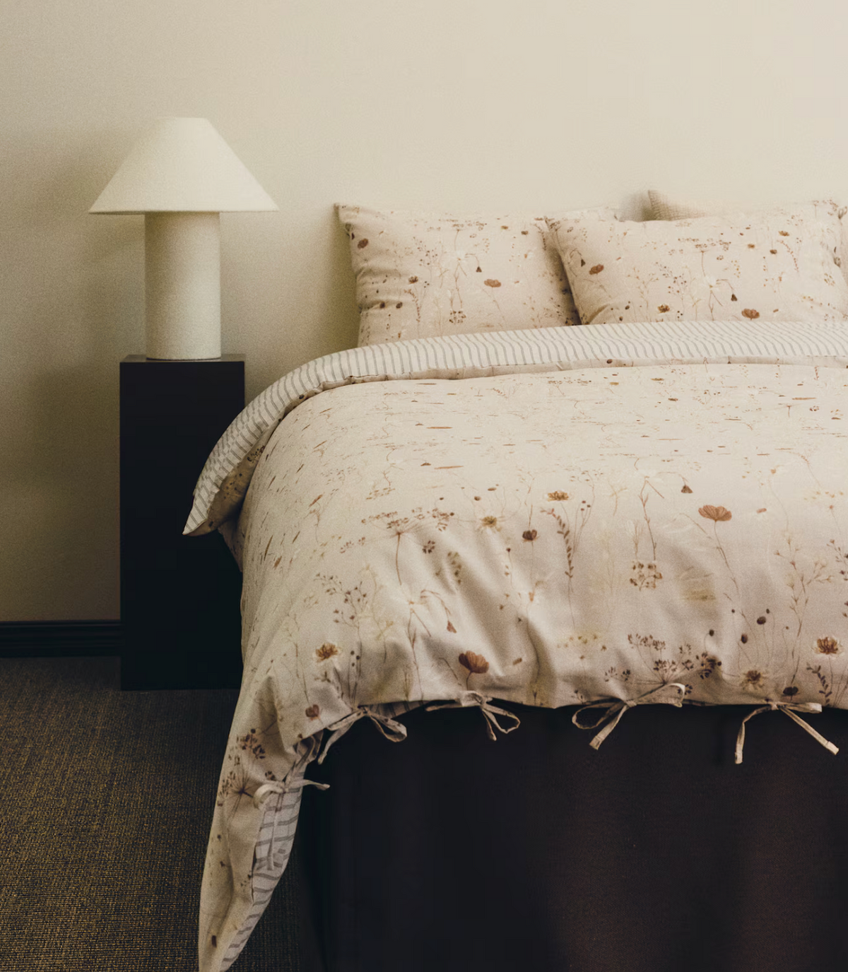 Floral-Print King/Queen Duvet Cover S