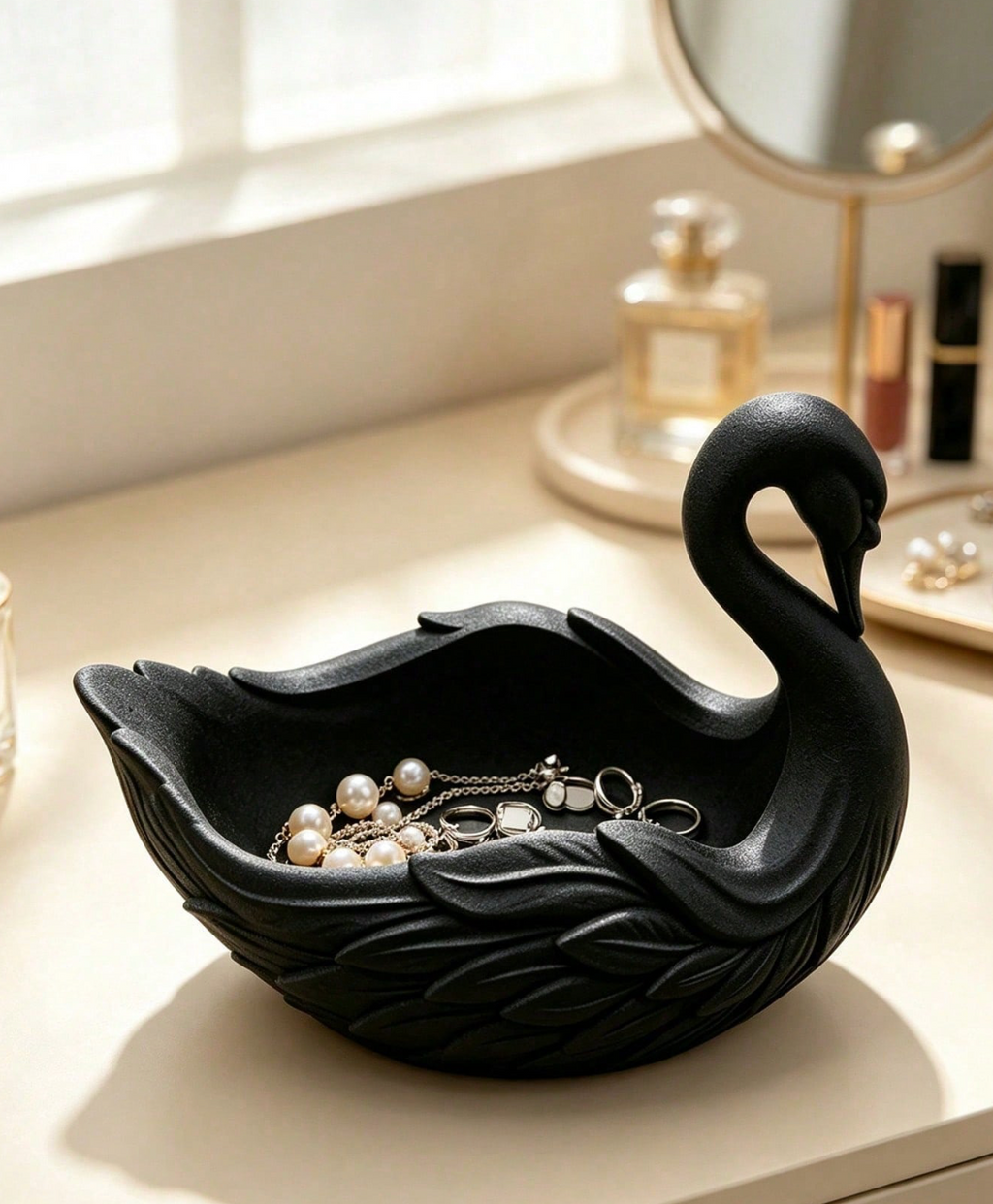 Swan-Shaped Jewelry Tray