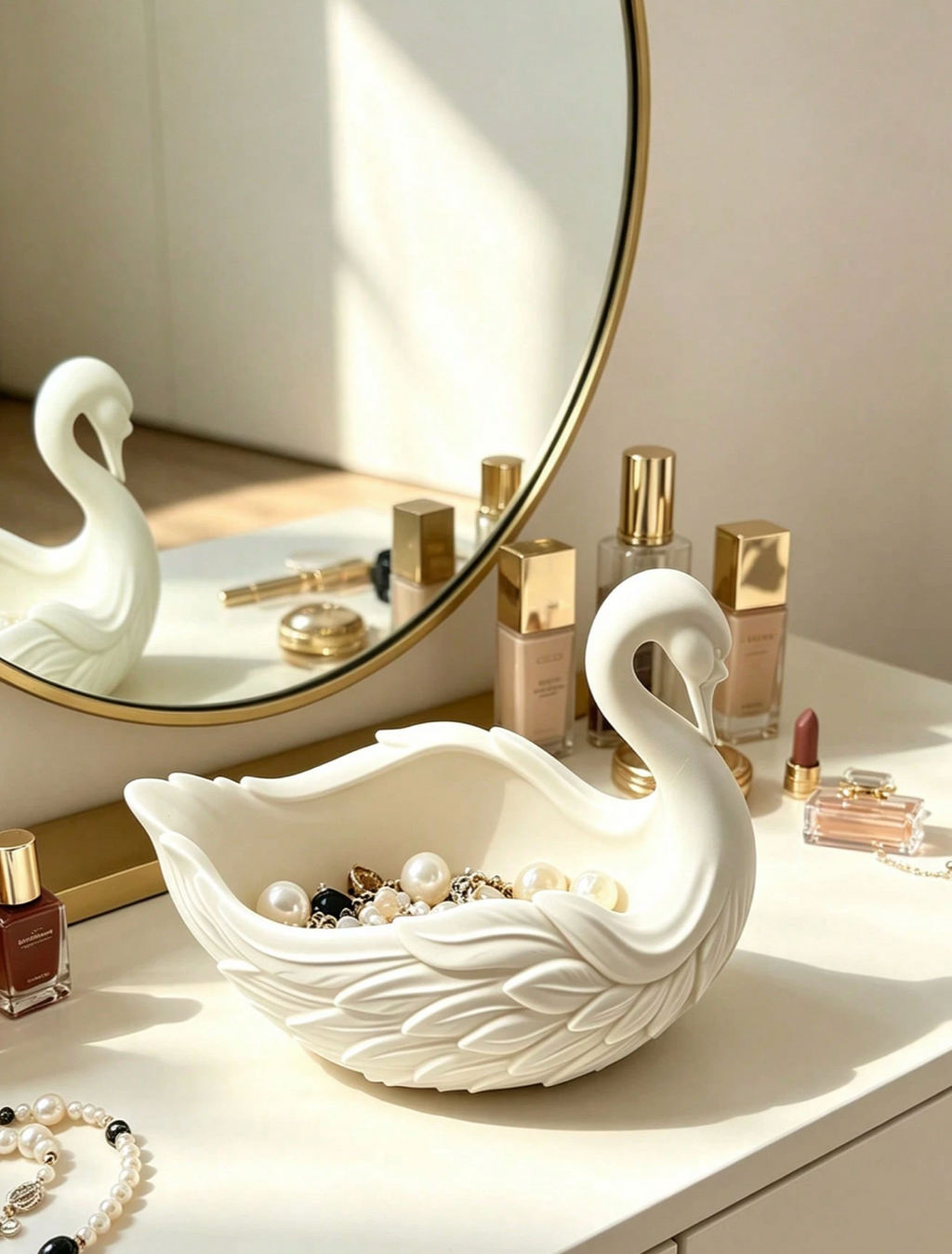 Swan-Shaped Jewelry Tray