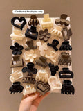 Women's Colorful Minimalist Medium Hair Clips (Random Color & Style, 10/20/30/40pcs)