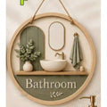 2D Flat, Single Piece Bathroom Sign