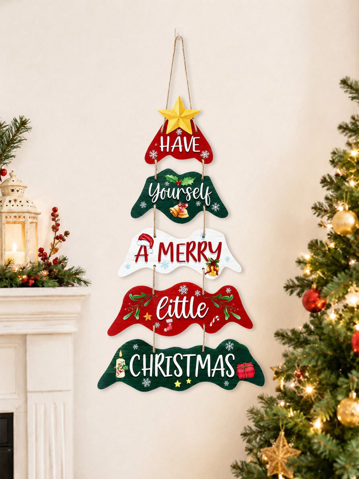 Christmas Paper Door Hanging
